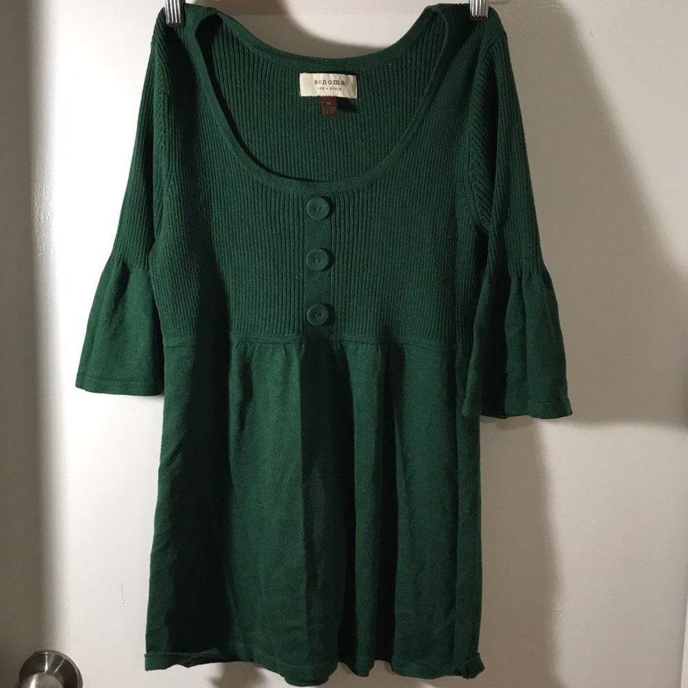 Scoop neck Greek sweater